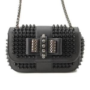 Christian Louboutin Sweet Charity Studded Shoulder Bag Black